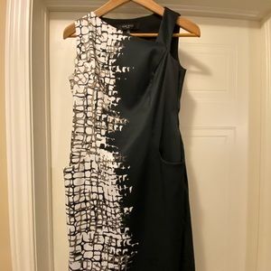 Nine West dress. Black and white, splash of gray!